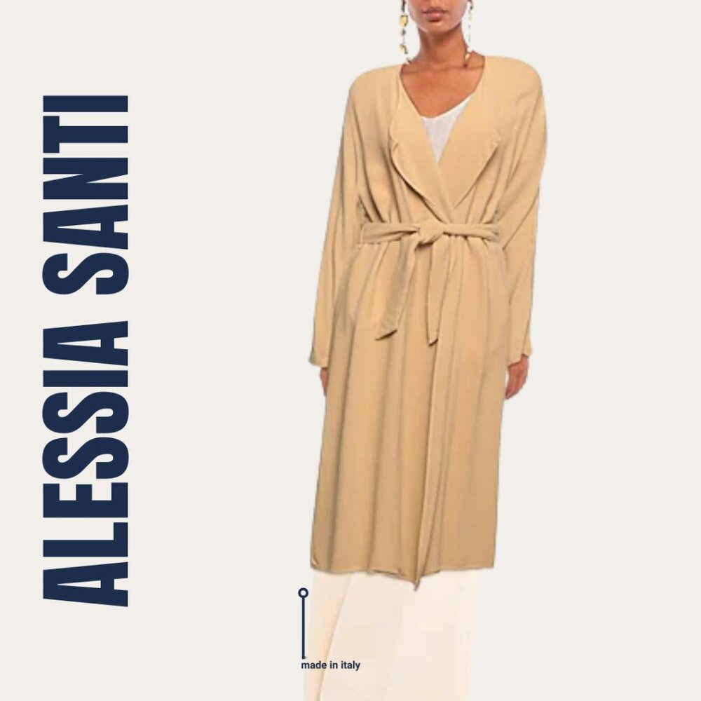 Alessia Santi FULL-LENGTH JACKETS size 2 retail $435 made in Italy